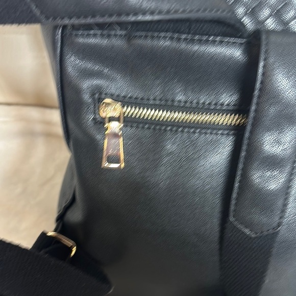 Moda Luxe Black Weaved  Backpack main image 4